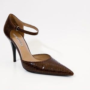 Via Spiga Tmoro Snakeskin Heels Size 8